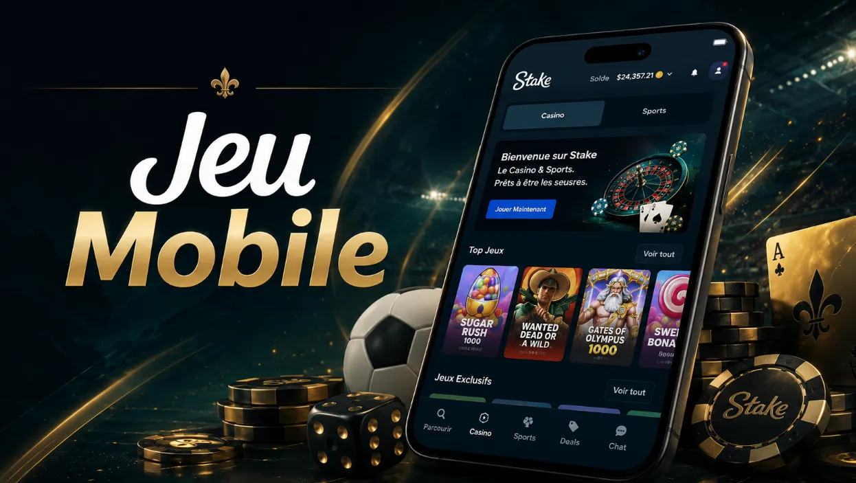 Jeu mobile sur Stake